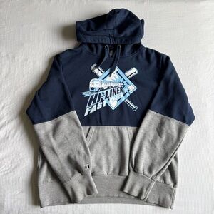 Navy and Gray Graphic Hoodie
